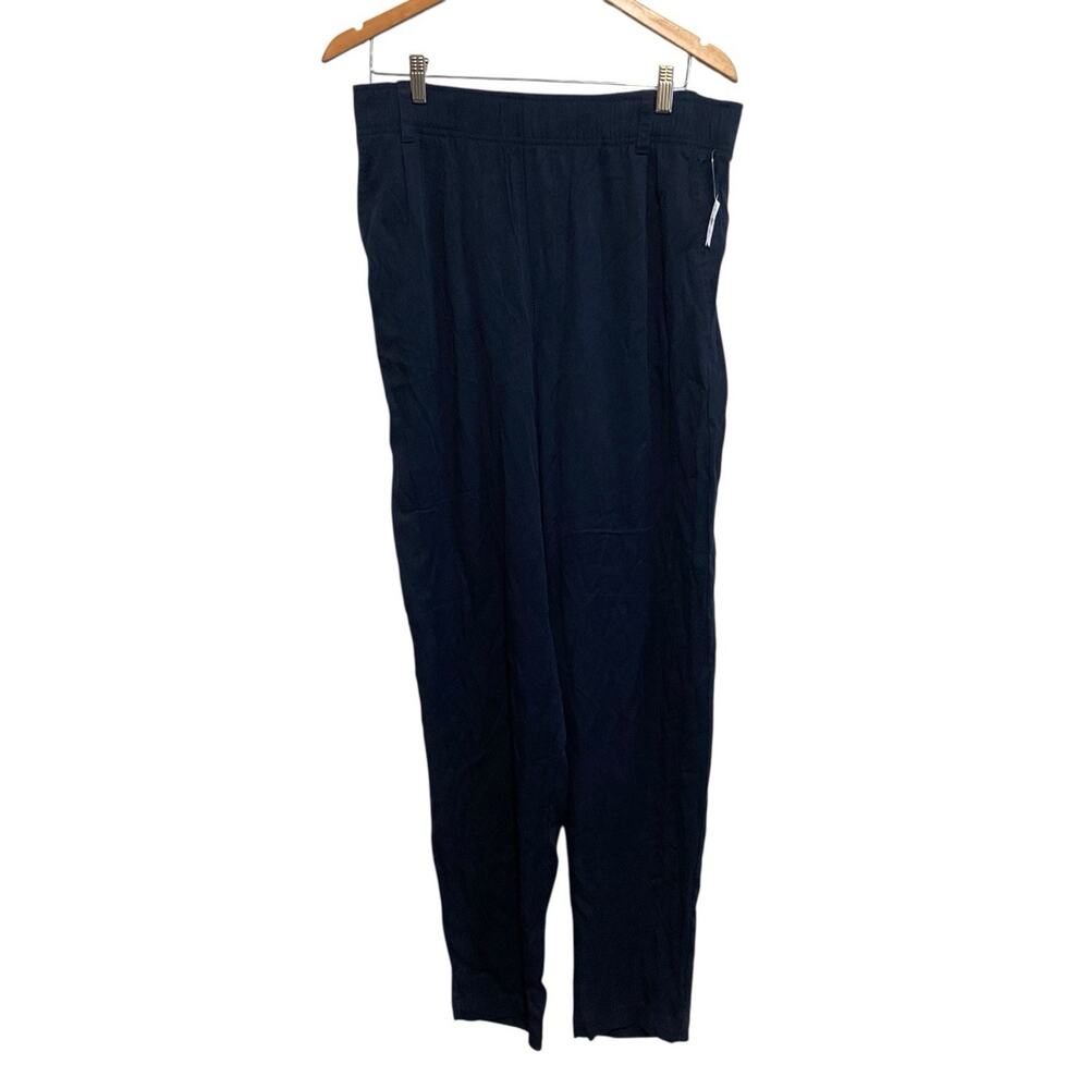 Gap Womens Size 12 Tall NWT Navy Blue Pull On Elastic Waist Pants Comfort Lounge